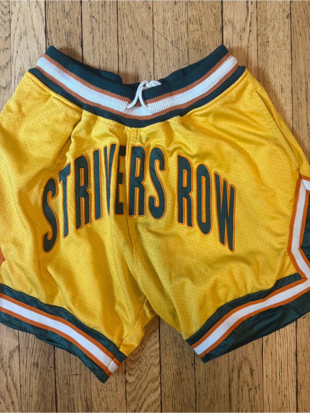 Men's Yellow Athletic Shorts